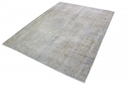 Carpetido Design Vintage-Teppich Beige Weiß Blau in 340x260 (2 / 6)