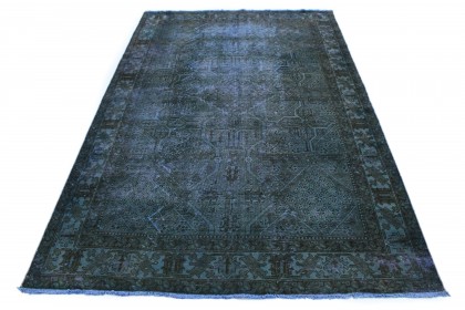 Carpetido Design Vintage-Teppich Blau Grün Petrol in 310x200 (1 / 7)