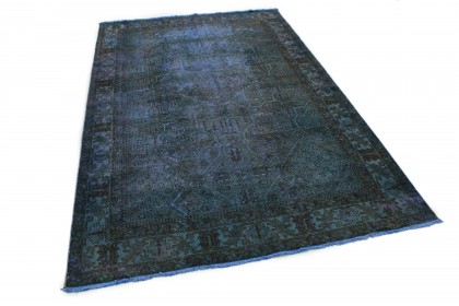 Carpetido Design Vintage-Teppich Blau Grün Petrol in 310x200 (2 / 7)