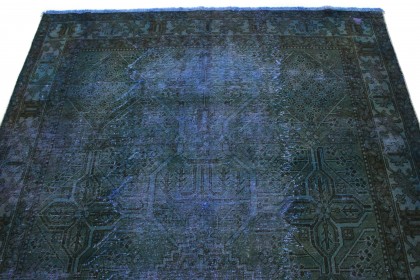 Carpetido Design Vintage-Teppich Blau Grün Petrol in 310x200 (4 / 7)
