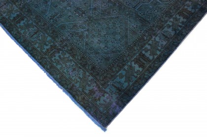 Carpetido Design Vintage-Teppich Blau Grün Petrol in 310x200 (5 / 7)