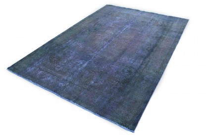 Carpetido Design Vintage Rug Purple Blue Green in 350x250 (3 / 7)