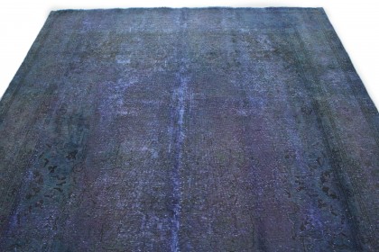 Carpetido Design Vintage Rug Purple Blue Green in 350x250 (4 / 7)