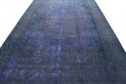 Carpetido Design Vintage Rug Purple Blue Green in 350x250 (5 / 7)
