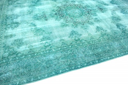 Carpetido Design Vintage-Teppich Grün Türkis in 360x260 (8 / 8)