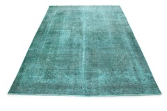Carpetido Design Vintage-Teppich Türkis in 370x270
