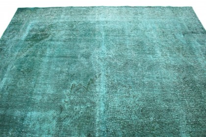 Carpetido Design Vintage Rug Turquoise in 370x270 (6 / 8)