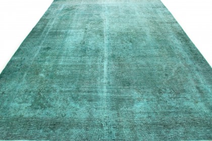 Carpetido Design Vintage Rug Turquoise in 370x270 (7 / 8)
