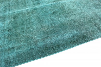 Carpetido Design Vintage Rug Turquoise in 370x270 (8 / 8)