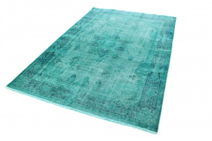 Carpetido Design Vintage-Teppich Türkis Blau in 280x190 (3 / 8)