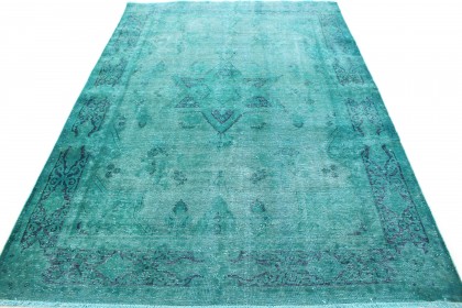 Carpetido Design Vintage-Teppich Türkis Blau in 280x190 (4 / 8)