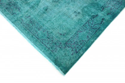 Carpetido Design Vintage-Teppich Türkis Blau in 280x190 (5 / 8)