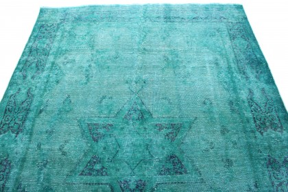 Carpetido Design Vintage-Teppich Türkis Blau in 280x190 (6 / 8)