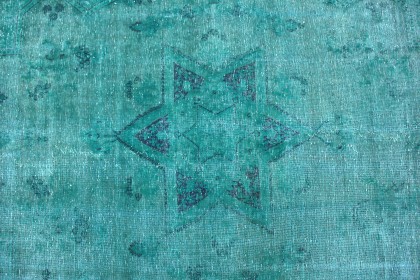 Carpetido Design Vintage-Teppich Türkis Blau in 280x190 (7 / 8)