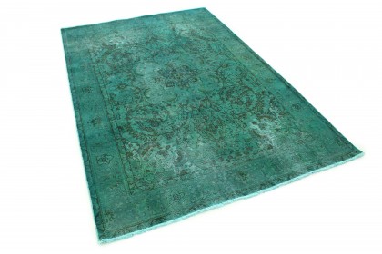 Carpetido Design Vintage-Teppich Grün in 300x200 (2 / 7)