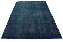 Carpetido Design Vintage-Teppich Blau in 330x230