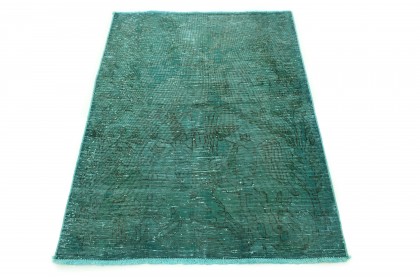 Carpetido Design Vintage Rug Green in 140x110