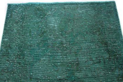 Carpetido Design Vintage-Teppich Grün in 140x110 (3 / 4)