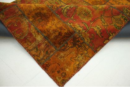 Patchwork Teppich Orange Rot in 310x200cm (10 / 10)