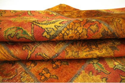 Patchwork Teppich Orange Rot in 310x200cm (7 / 10)