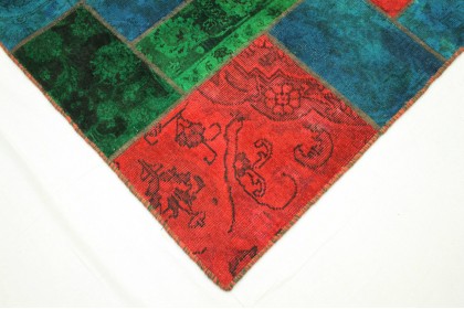 Patchwork Teppich Rot Blau in 310x200cm (5 / 10) Patchwork Teppich Rot Blau in 310x200cm (5 / 10)