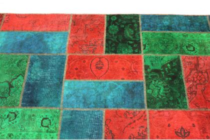 Patchwork Teppich Rot Blau in 310x200cm (8 / 10) Patchwork Teppich Rot Blau in 310x200cm (8 / 10)