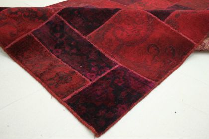 Patchwork Teppich Rot in 310x200cm (10 / 11) Patchwork Teppich Rot in 310x200cm (10 / 11)