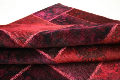 Patchwork Teppich Rot in 310x200cm (11 / 11) Patchwork Teppich Rot in 310x200cm (11 / 11)