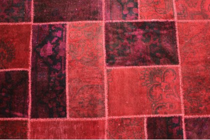 Patchwork Teppich Rot in 310x200cm (3 / 11) Patchwork Teppich Rot in 310x200cm (3 / 11)