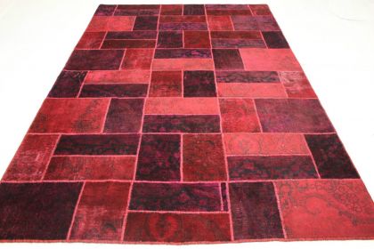 Patchwork Teppich Rot in 310x200cm (5 / 11) Patchwork Teppich Rot in 310x200cm (5 / 11)