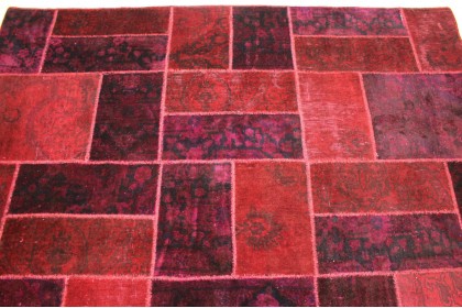 Patchwork Teppich Rot in 310x200cm (8 / 11) Patchwork Teppich Rot in 310x200cm (8 / 11)
