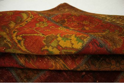 Patchwork Teppich Orange Rot in 310x200cm (10 / 11)