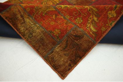 Patchwork Teppich Orange Rot in 310x200cm (9 / 11)