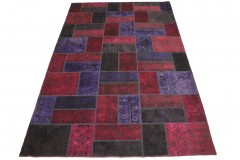 Patchwork Rug Red Purple Pink in 310x200cm