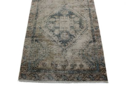 Carpetido Design Vintage-Teppich Läufer Antik Grau Blau in 320x100 (3 / 6)