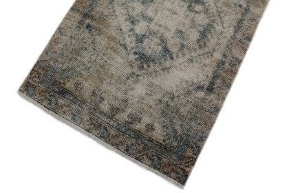Carpetido Design Vintage-Teppich Läufer Antik Grau Blau in 320x100 (4 / 6)