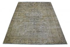 Carpetido Design Vintage-Teppich Grau in 340x260