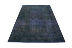 Carpetido Design Vintage-Teppich Blau in 320x210