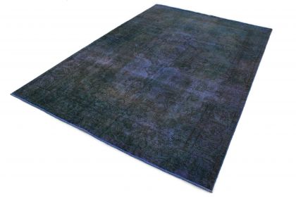 Carpetido Design Vintage-Teppich Blau in 320x210 (4 / 6)