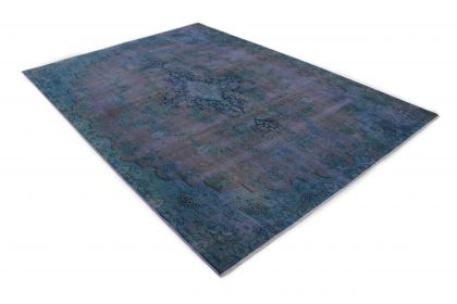 Carpetido Design Vintage-Teppich Blau Lila in 300x210 (2 / 6)