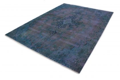 Carpetido Design Vintage-Teppich Blau Lila in 300x210 (3 / 6)