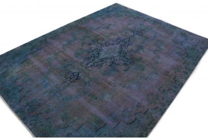 Carpetido Design Vintage-Teppich Blau Lila in 300x210 (4 / 6)