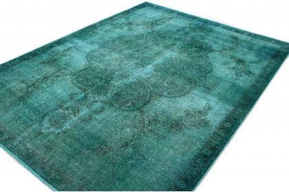 Carpetido Design Vintage-Teppich Türkis in 310x230 (4 / 5)
