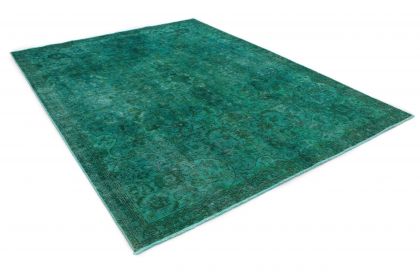 Carpetido Design Vintage-Teppich Grün Türkis in 310x230 (2 / 6)