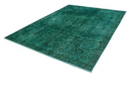 Carpetido Design Vintage-Teppich Grün Türkis in 310x230 (3 / 6)