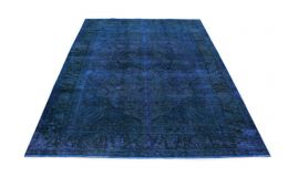 Carpetido Design Vintage-Teppich Blau in 330x250