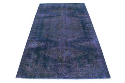 Carpetido Design Vintage-Teppich Blau in 270x160