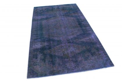 Carpetido Design Vintage Rug Blue in 270x160 (2 / 6)