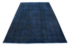 Carpetido Design Vintage-Teppich Blau in 300x200