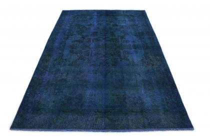 Carpetido Design Vintage-Teppich Blau in 280x180